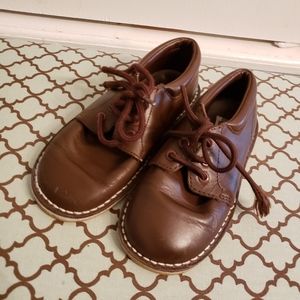 L'amour shoes brown leather. Boys dress shoe